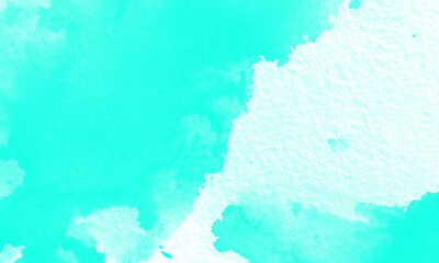 Vibrant teal and dark turquoise abstract watercolor texture background with dynamic blending and splatter effects transparent background