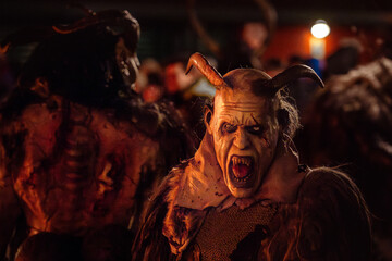 krampus, alps, tradition, devil, demon, folklore, traditional, horror, winter, mask, scary,...
