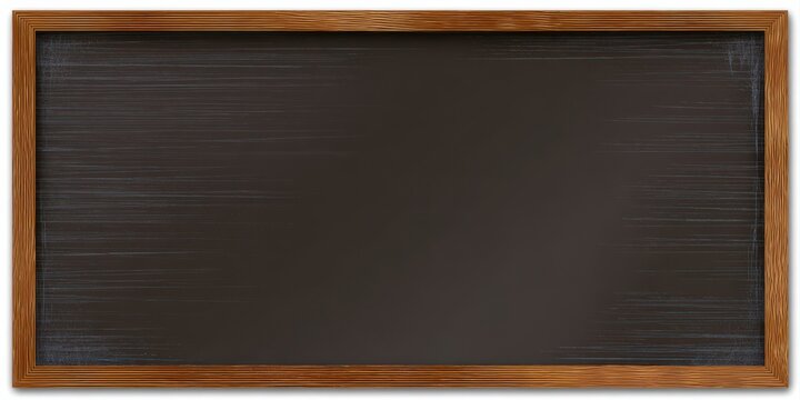 Empty Dark Brown Chalkboard with Wooden Frame and Subtle Texture blackboard