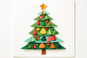 Obraz premium Chrismast tree christmas craft representation.