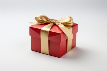 Obraz premium Gift box classic white background celebration anniversary.