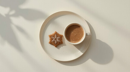 Modern Minimal Christmas Food Art – Elegant Festive Still Life Design