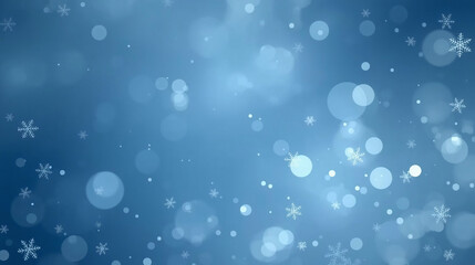 Cool Blue Winter Abstract Christmas – Modern Minimal Snowy Background