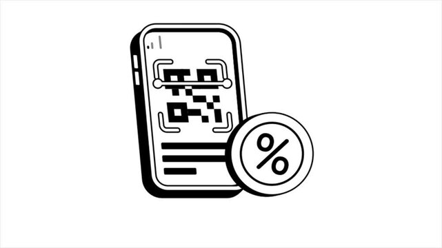 scanning code product scene Animation MP4 File