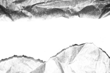 Abstract grunge black and white distressed texture torn ripped crumpled paper card overlay background