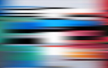 Abstract blurred motion background with horizontal lines in vibrant colors, creating a dynamic and energetic effect