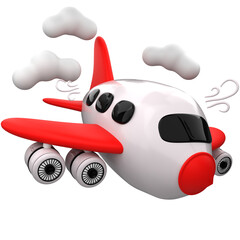 Airplane 3D Illustration