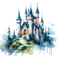 vector illustration of a castle