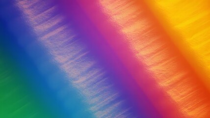 Vibrant diagonal rainbow stripes with a textured painterly effect creating a dynamic and colorful abstract background design