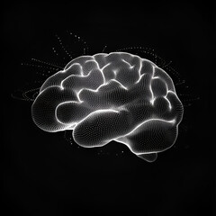 Abstract Brain with Circuits, Abstract Digital Brain, Neural Network Design, AI Brain Concept, Circuit Board Brain, Glowing Brain Visualization, Digital Neural Network, Abstract AI Mind, Futuristic Br