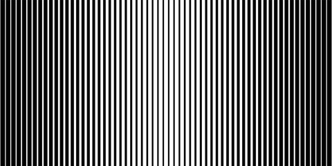 Obraz premium Thin line halftone gradient texture. Fading vertical stripe gradation background. Repeating wide pattern backdrop. Black parallel lines wallpaper for overlay, print, cover, banner, poster. Vector