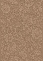 Fototapeta premium Elegant floral embossed design