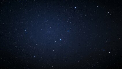 Obraz premium Cosmic Canvas. A Textured Tapestry of Celestial Light Points Scattered in Dark Blue.