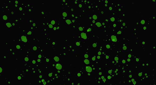abstract green background with particles - Powered by Adobe