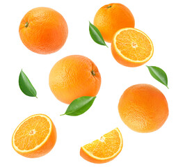 sun-kissed oranges with vibrant slices and lush green leaves, conveying healthy, juicy, natural summer refreshment for food, beverage and lifestyle campaigns