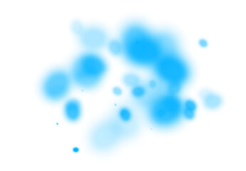 Abstract blue glitter bokeh lights overlay sparkle effect festive celebration background isolated on transparent background Hand Draw