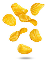 crisp potato chips that evoke a sense of craving and satisfaction ideal for snack advertising,...