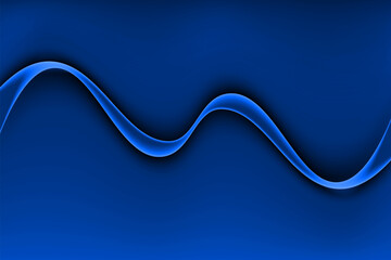 Abstract dynamic line waves on the dark blue background