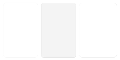 Vertical Glassmorphism Panels, UI Cards and Phone Screen Mockups on Transparent Background
