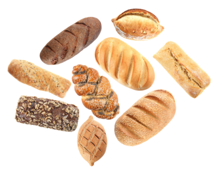 diverse bread selection symbolizing wholesome goodness and nutritious choices, perfect for illustrating health, wellness, and culinary diversity in marketing campaigns