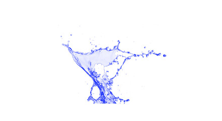 water splash isolated on white background