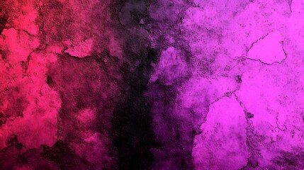 Colorful textured wall with shades of pink, purple, and black showing abstract patterns in a modern artistic style