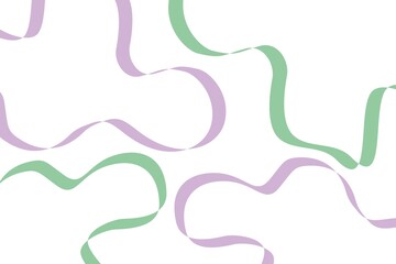 ribbon lines on white background
