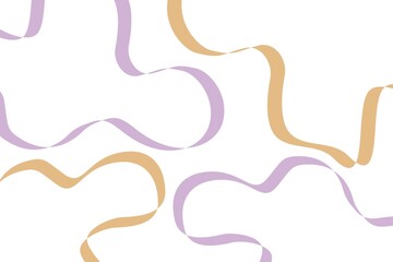 ribbon lines on white background