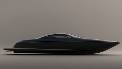 Sleek Vessel, A Study in Dark Hues and Streamlined Design An Artistic Rendering.