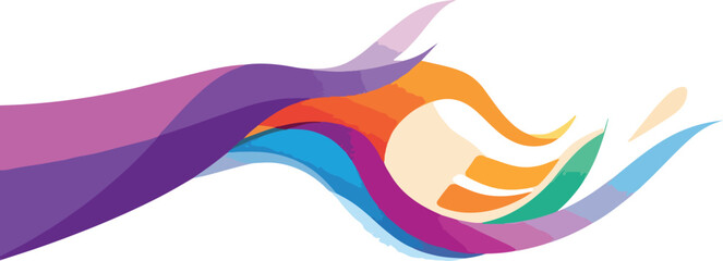 colorful abstract background with carnival mask and rainbow vector illustration