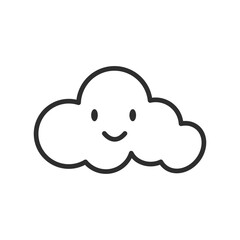 Weather line icon. weather forecast icon. Cloud logo. Weather, clouds, sunny day, moon, snowflakes, wind, sunny day.