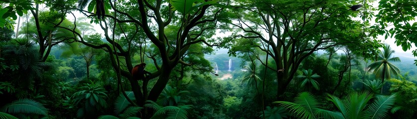 Obraz premium Tropical Rainforest Canopy