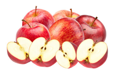 vibrant display of fresh apples, whole and sliced, perfect for promoting healthy eating, nutrition, and the crisp, juicy goodness of natural fruit