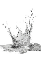 Water splash with crown shape