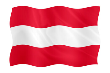 Digital composite. ..Flag of Austria .On October 26th Austria celebrates National Day / Nationalfeiertag..Austrai, Austrian..PNG file