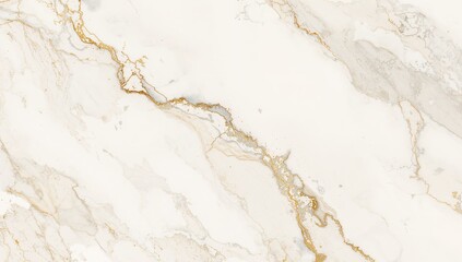 Fototapeta premium Veined Surface A Golden and Gray Pattern on a Creamy Base Liquid Style.