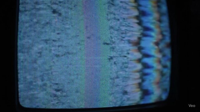 &Eacute;cran de t&eacute;l&eacute;vision avec bruit statique