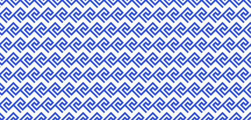 greek seamless pattern. old ancient ornament with key element. Abstract blue and white geometric line. Vector background for the fabric cloth, ceramic floor, ornament textile, texture