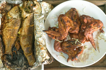 Fish and Chicken