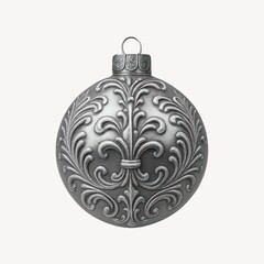 Fototapeta premium Elegant silver ornament design.