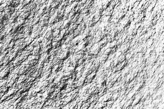 Abstract grunge scratch texture with chaotic, diagonal lines on a transparent background. Perfect for overlay and digital distress effects.