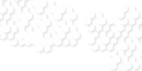 White paper texture abstract grid tile seamless hexagon wall creative metal business wallpaper texture background.	
