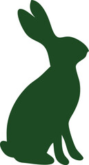 Modern rabbit silhouette vector icon. Clean and simple, perfect for mobile apps or prints.