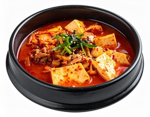 Authentic Kimchi Jjigae A Spicy Korean Stew with Tofu, Kimchi, and Umami Rich Broth,  Perfect for a Cozy and Delicious Meal