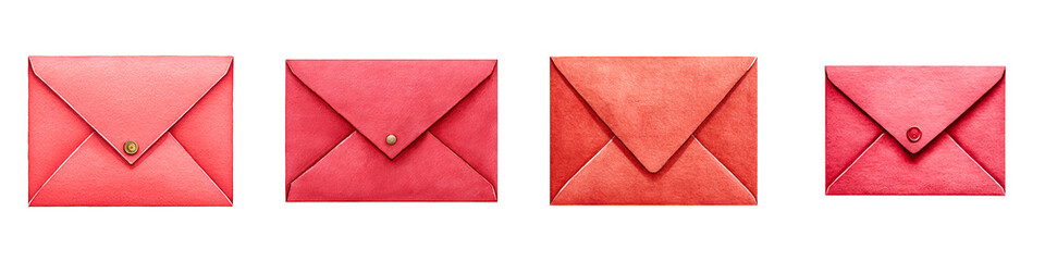 Watercolor Envelope Set - Gradient Color Variety