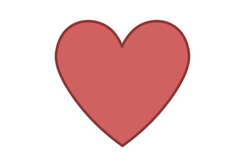 Valentine Gift Set with Heart, Flowers, and Love Message Illustration