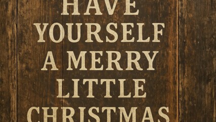 Rustic festive holiday message desktop wallpaper