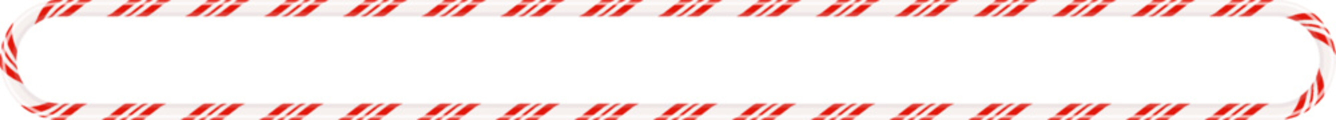 Candy cane wreath border, holiday striped ornament circle frame vector design. PNG © Southsticks