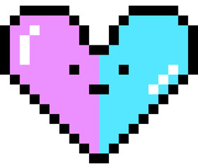 Heart Pixel Cute icon element 
