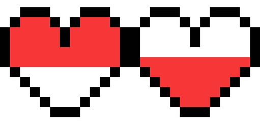 Heart Pixel Cute icon element 